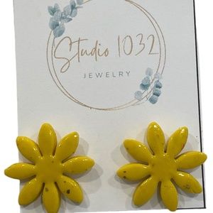 Yellow Sunflower earrings